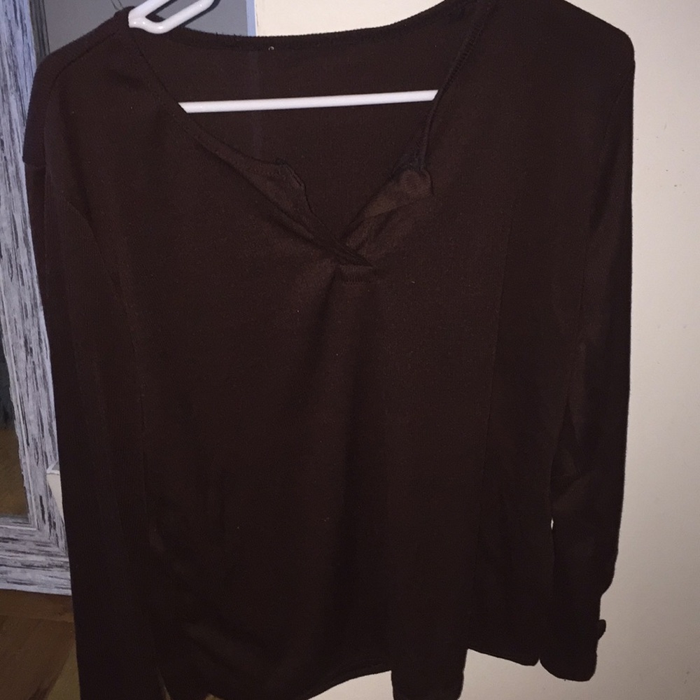 Long brown over sized shirt